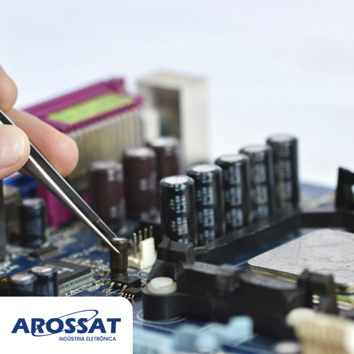 Montagem de placa circuito impresso componente smd